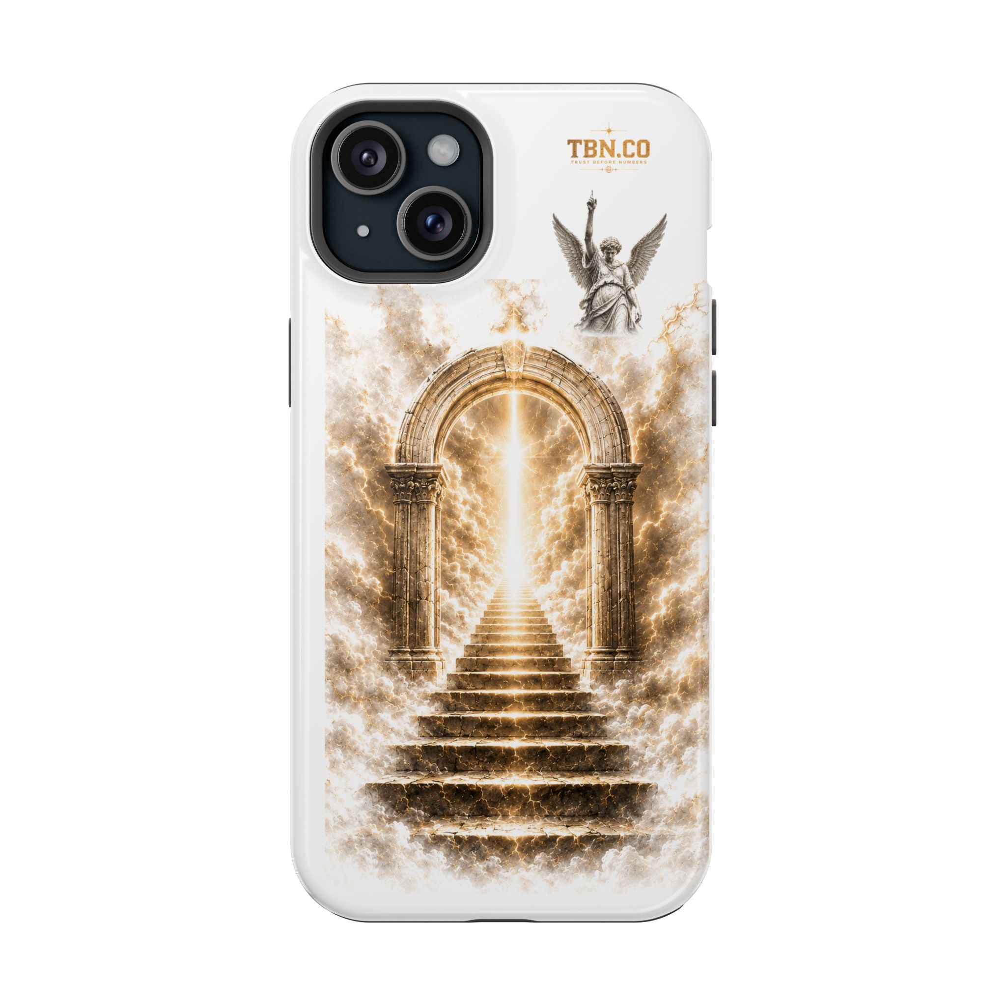 Phone Case — Heavenly Archway Stairs Design (Magnetic Impact‑Resistant)