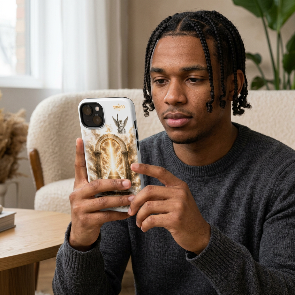 Phone Case — Heavenly Archway Stairs Design (Magnetic Impact‑Resistant)