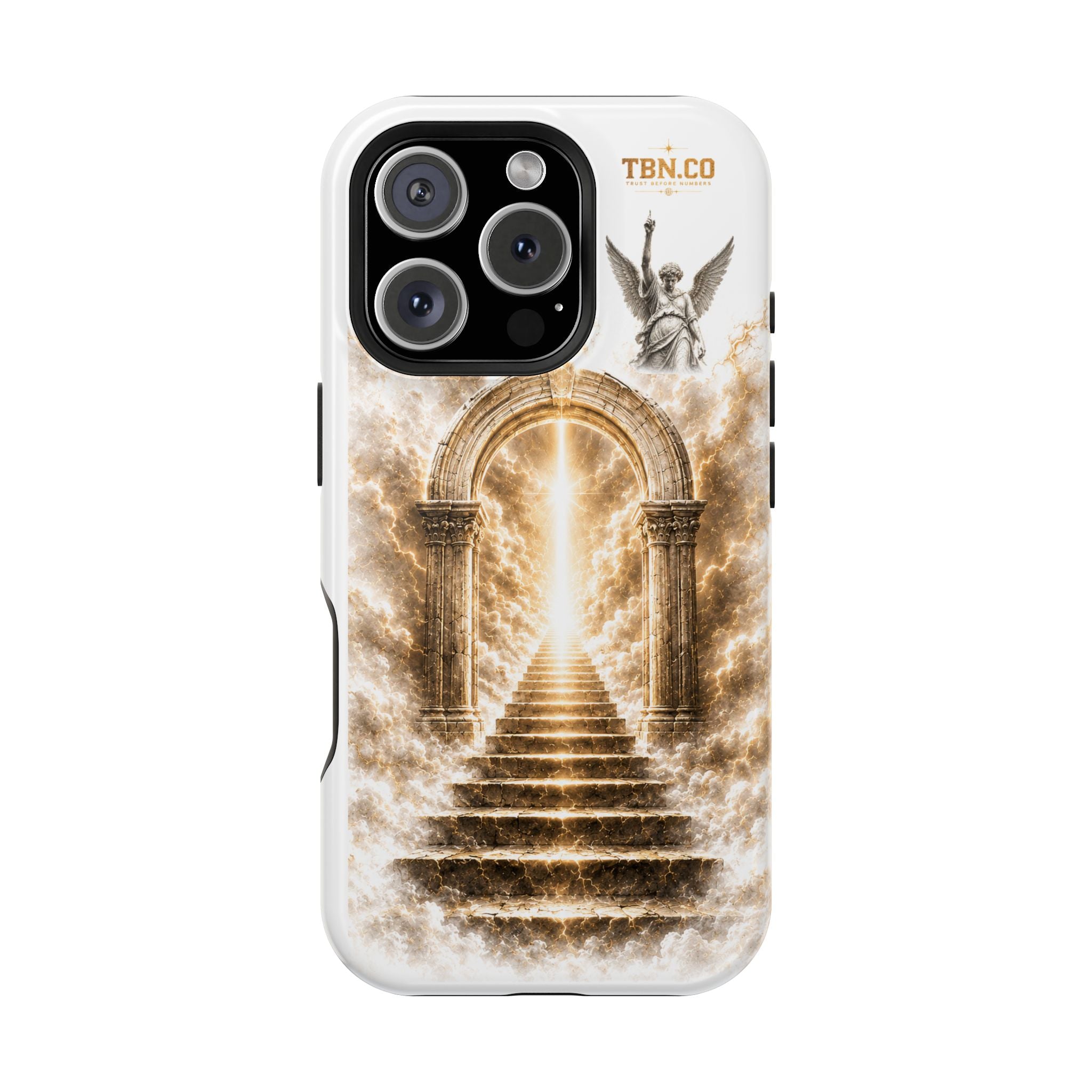 Phone Case — Heavenly Archway Stairs Design (Magnetic Impact‑Resistant)