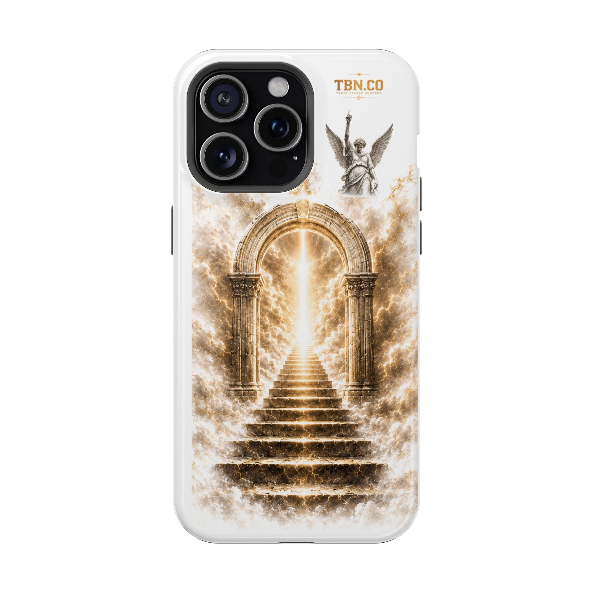 Phone Case — Heavenly Archway Stairs Design (Magnetic Impact‑Resistant)