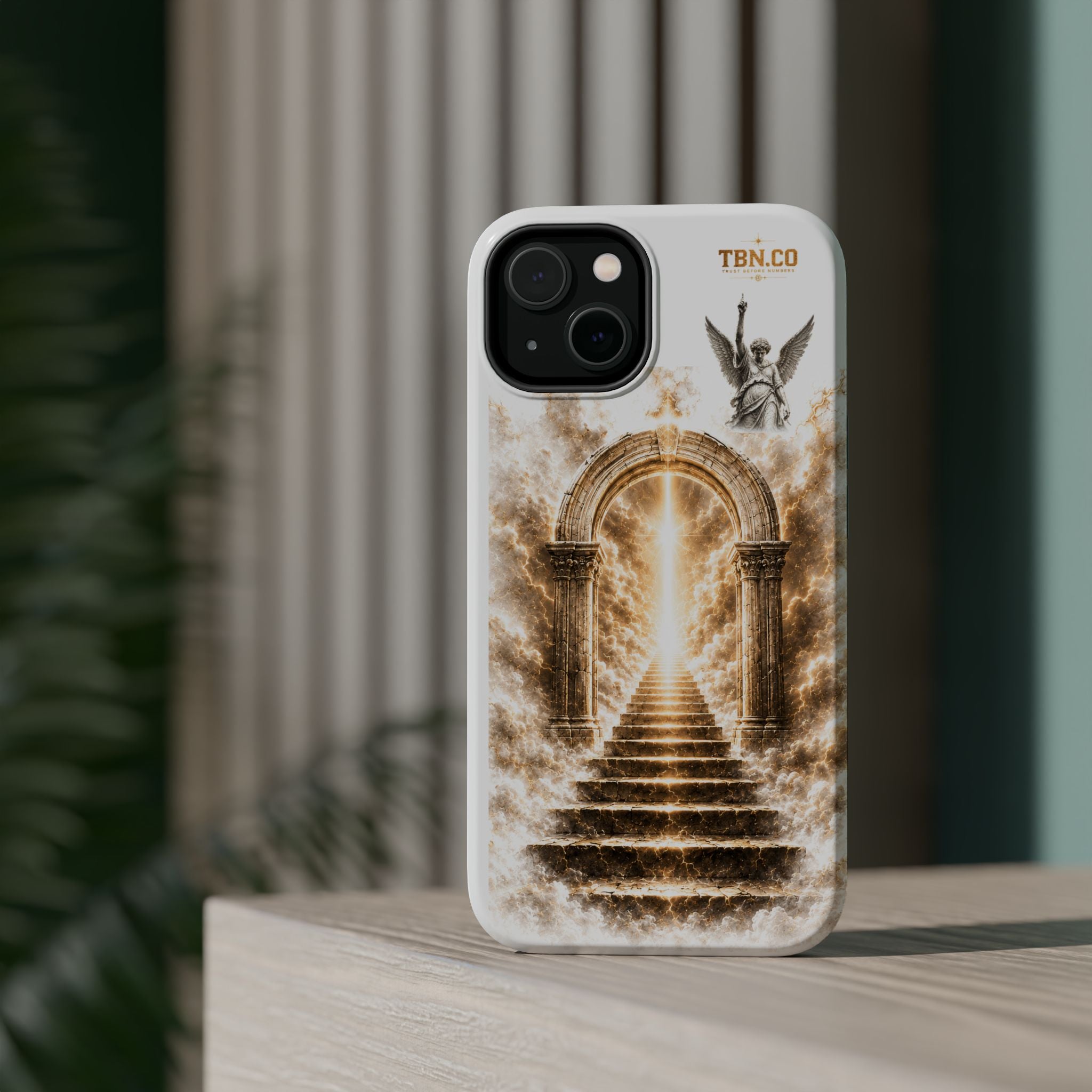 Phone Case — Heavenly Archway Stairs Design (Magnetic Impact‑Resistant)
